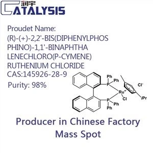(R)-(+)-2,2'-BIS(DIFENILFOSPHINO)-1,1'-BINAFTALENECHLORO(P-CYMENE)RUTHENIUM KLORID 145926-28-9